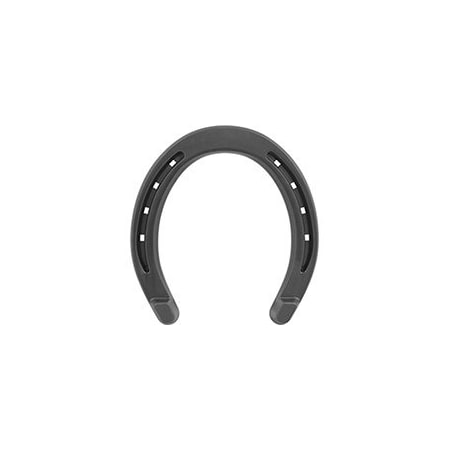 Diamond Farrier DC00HB Horseshoe, 4-3/4 In L, 4-3/8 In W, 1/4 In Thick, Steel